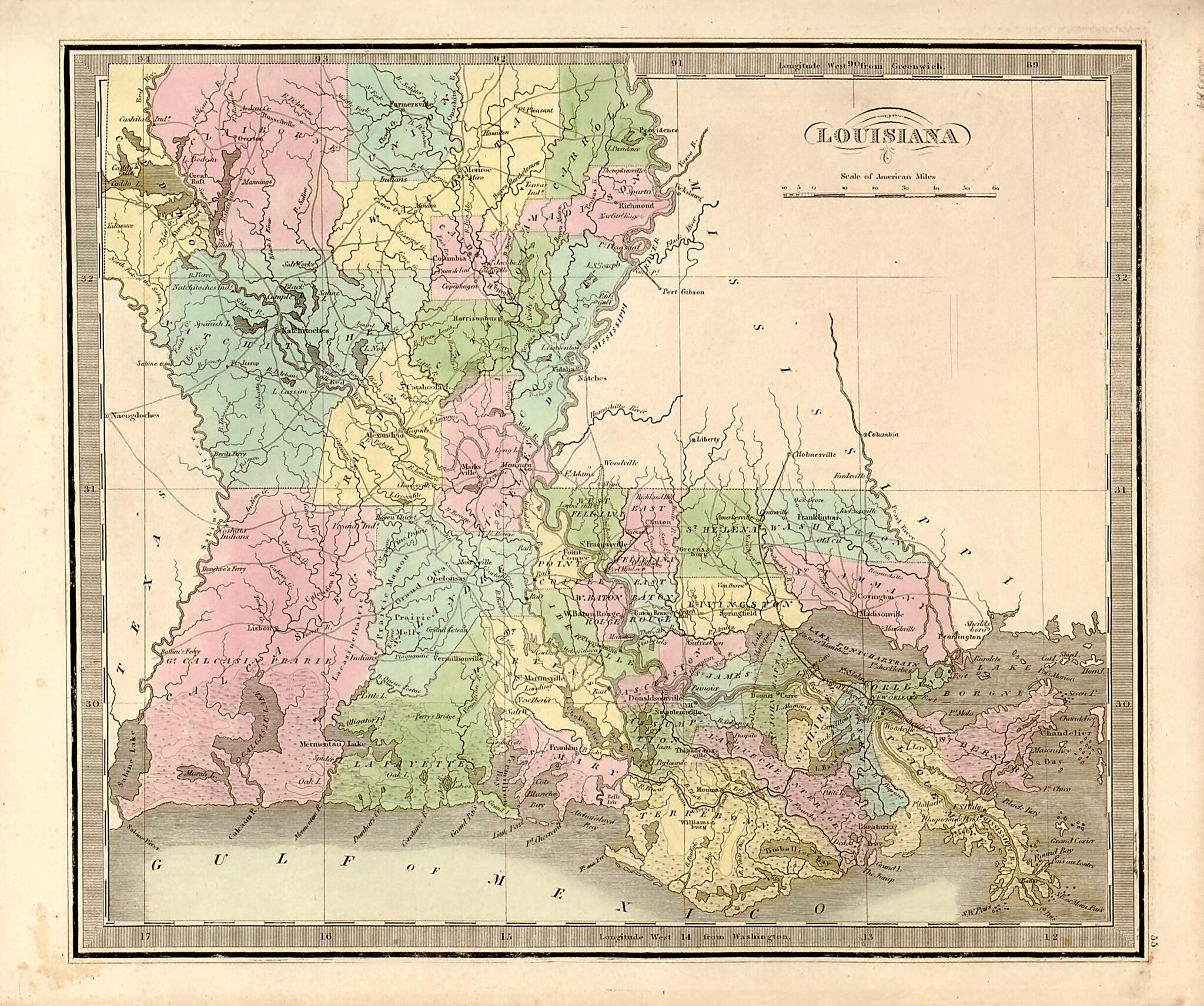 This old map of A New Universal Atlas, Comprising Separate Maps of All the Principal Empires, Kingdoms & States Throughout the World, and Forming a Distinct Atlas of the United States (Universal Atlas) from 1848 was created by J. (Jeremiah) Greenleaf in