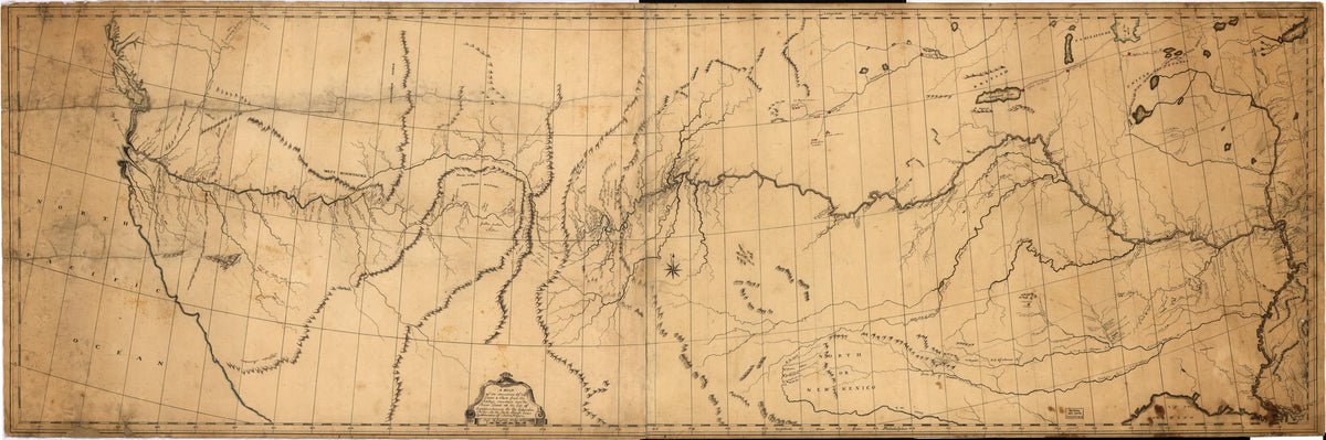 A Map of the Discoveries of Capt. Lewis & Clark From the Rockey Mountain and the River Lewis to the Cap of Disappointement Or the Coloumbia River at the North Pacific Ocean in 1807 by Relic Map Company