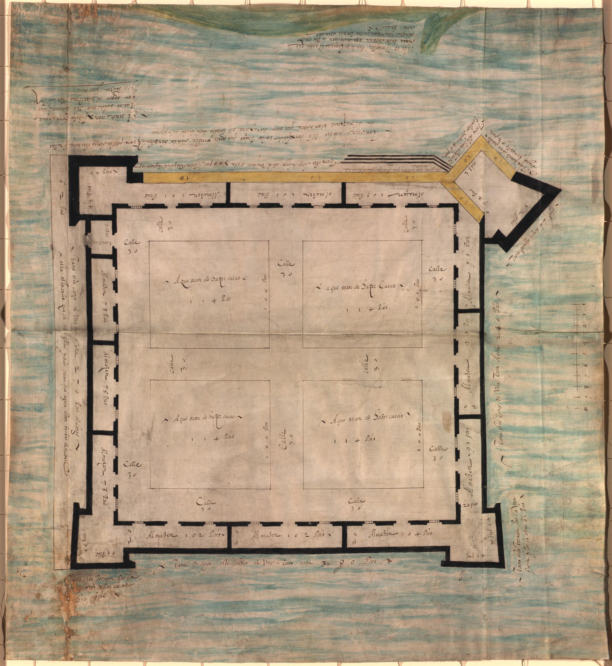 This old map of San Juan De Ulúa from 1570 was created by Cristóbal De Eraso, Hans and Hanni Kraus Sir Francis Drake Collection (Library of Congress) in 1570