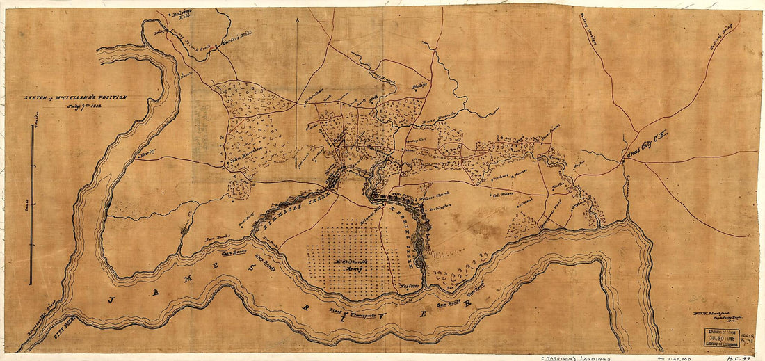 This old map of Sketch of McClelland&