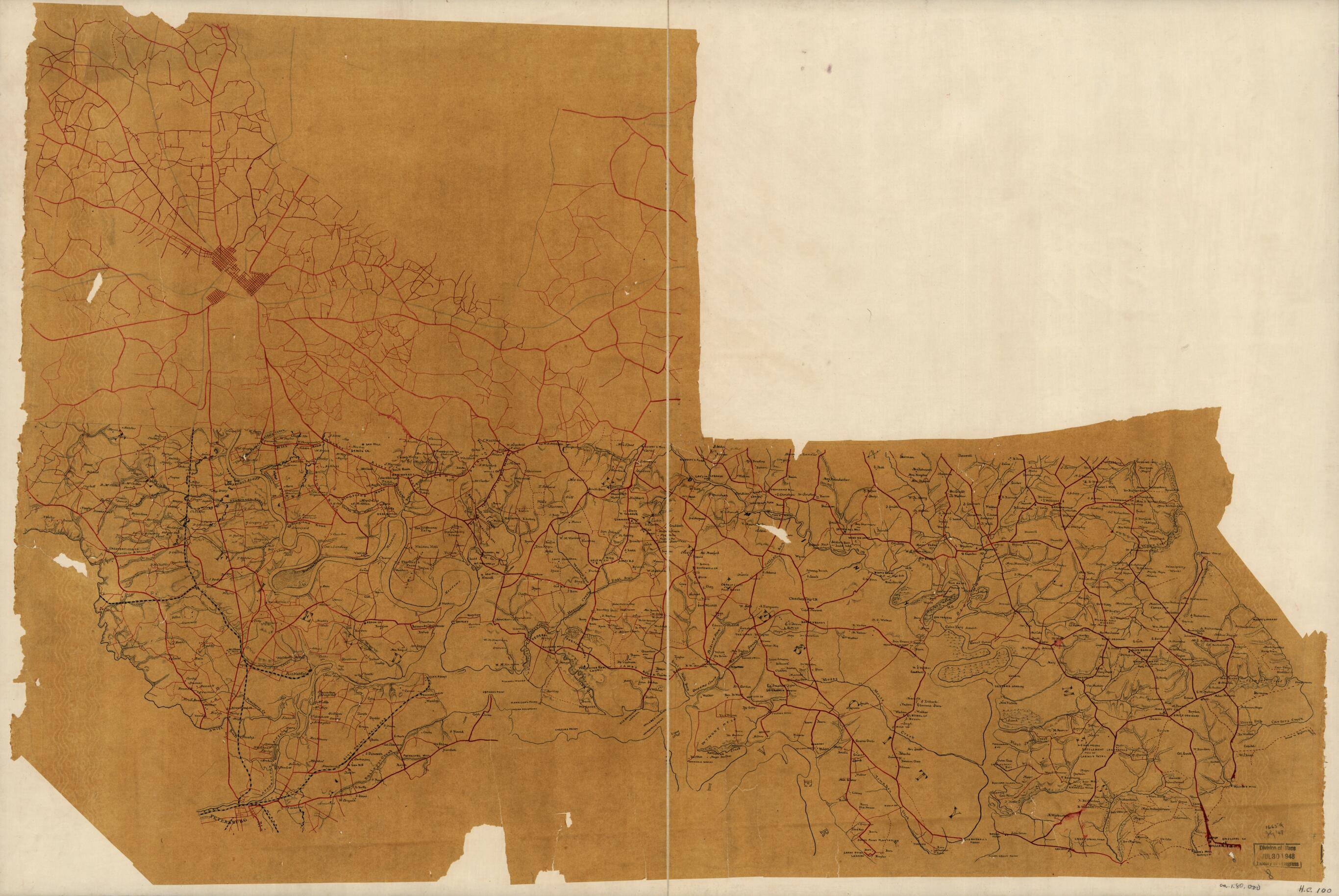 This old map of Map of the James River Valley from the Vicinity of Richmond to Chesapeake Bay : Including Parts of Henrico, Chesterfield, Charles City, and James City Counties, Va. from 1862 was created by in 1862