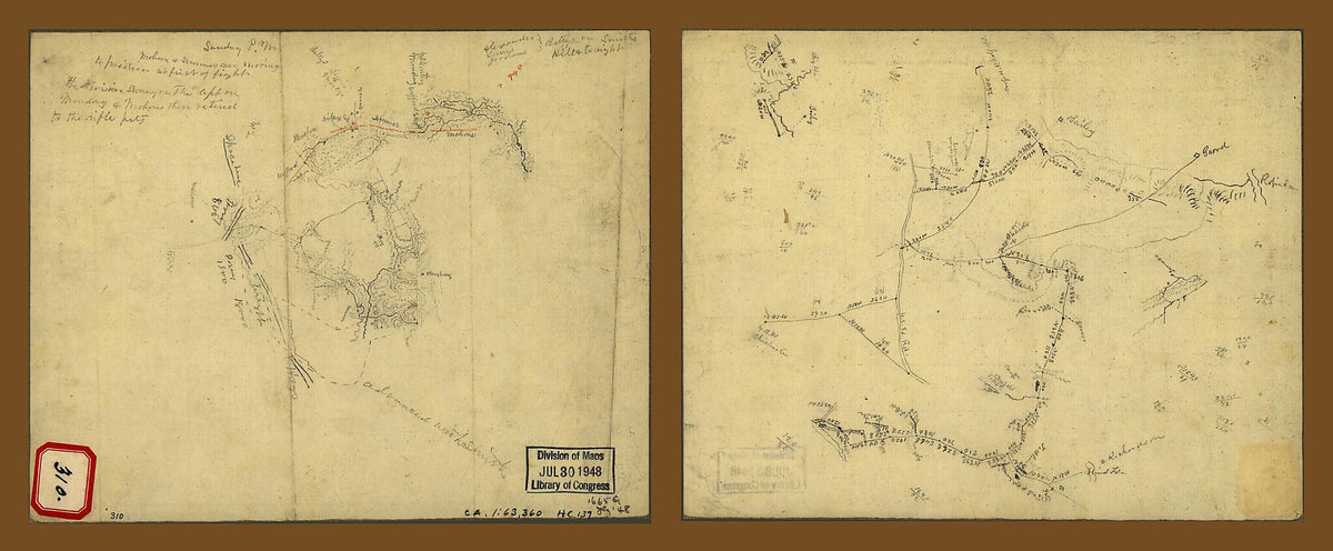 Chancellorsville, Virginia 1863 by Relic Map Company