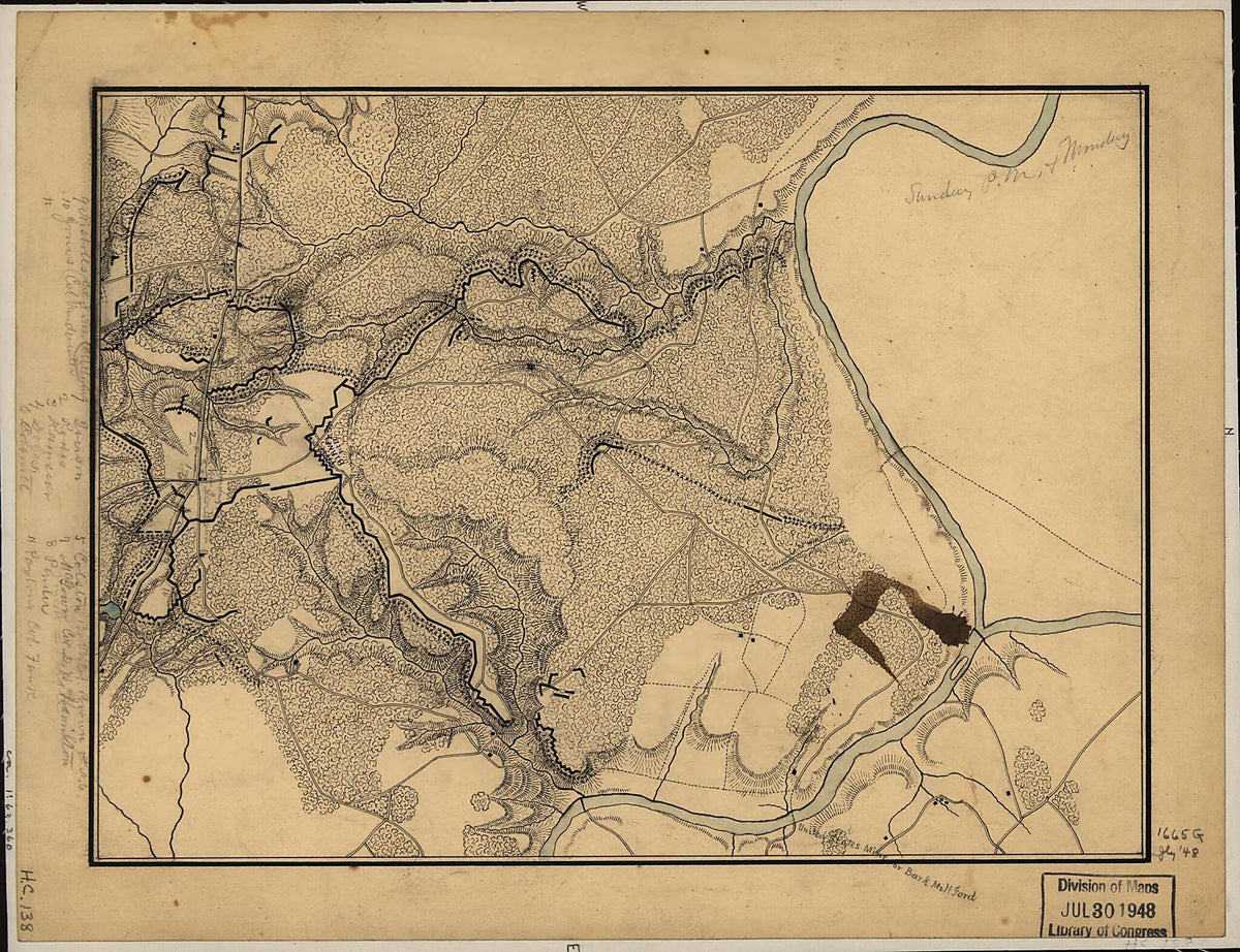 Chancellorsville, Virginia 1863. (Sunday P.m. & Monday) by Relic Map Company