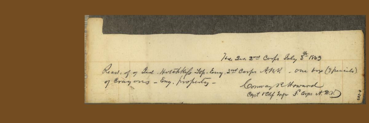 This old map of Memoranda of J. Hotchkiss, Top. Eng., Hd. Qrs., 2nd Corps, A.N.Va. : Chancellorsville, Virginia from 1863 was created by Jedediah Hotchkiss in 1863