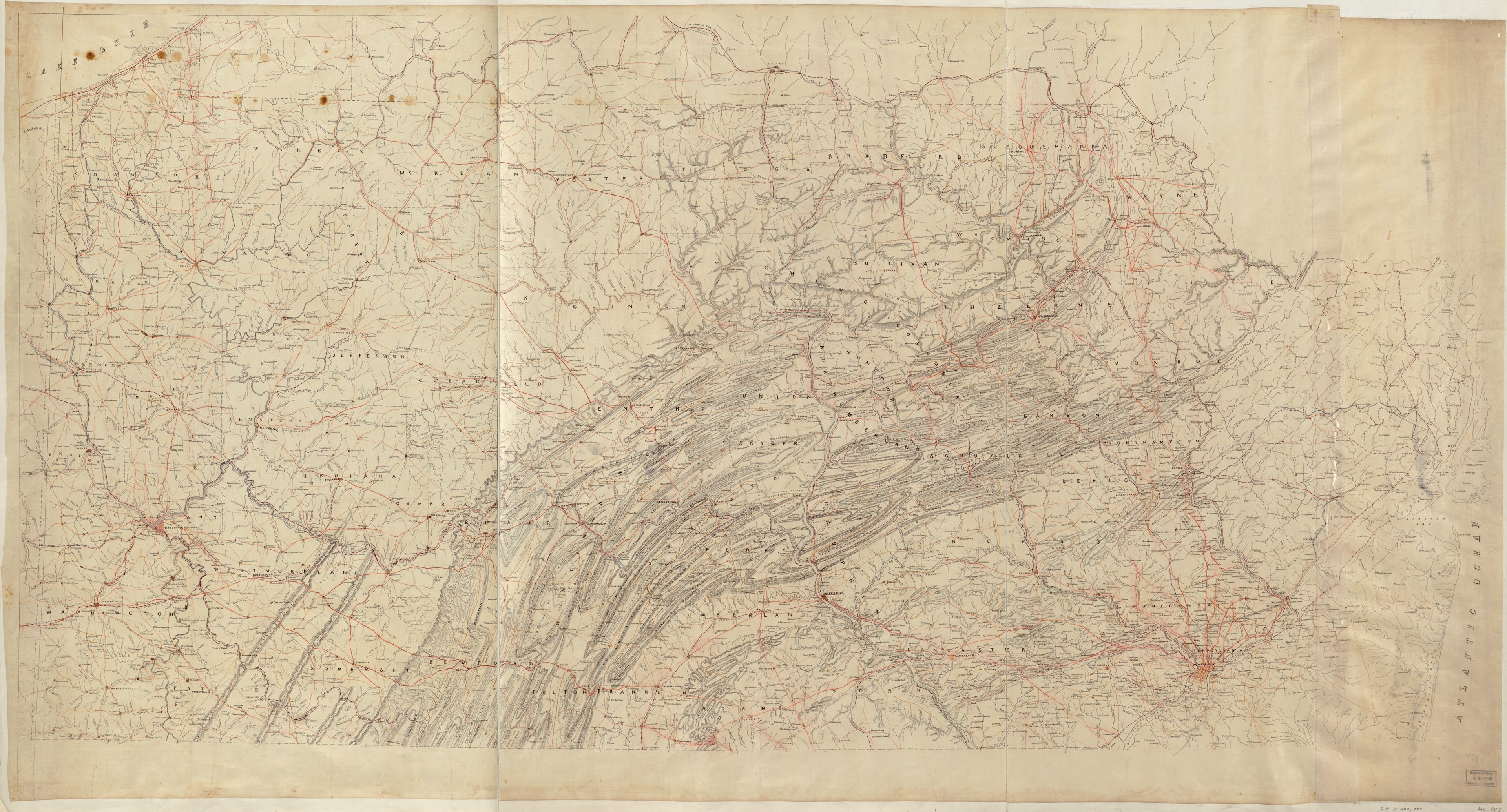 This old map of Map of Pennsylvania and Part of New Jersey from 1860 was created by in 1860