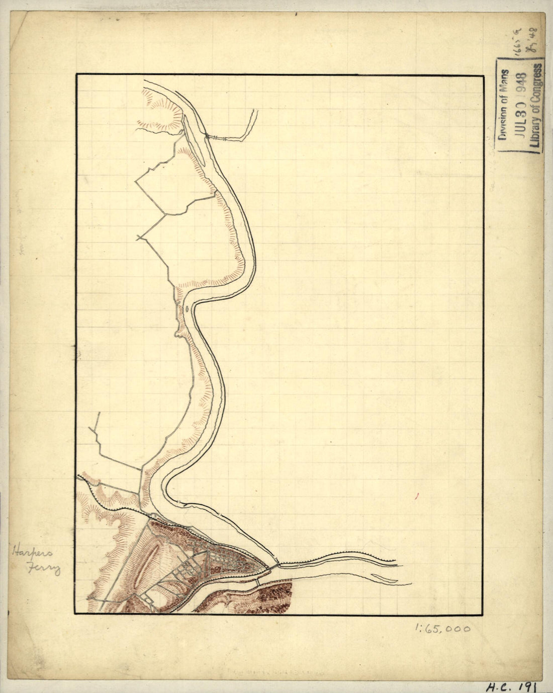 This old map of Topographic Map of the Vicinity of Harpers Ferry, West Virginia from 1864 was created by in 1864
