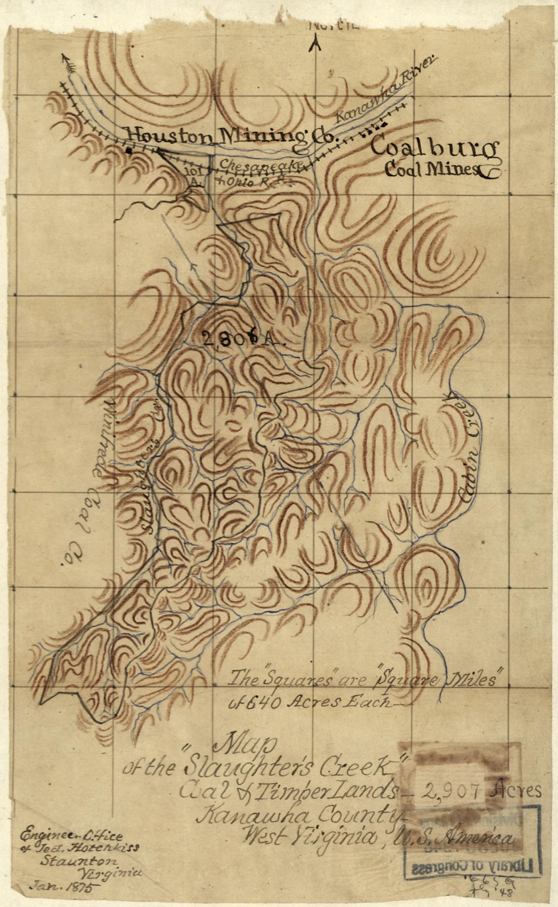 This old map of Map of the Slaughter&