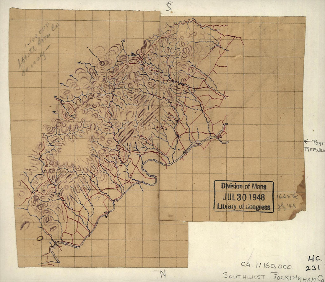 This old map of Sketch of the Southeastern Portion of Rockingham County, Va. from 1880 was created by in 1880