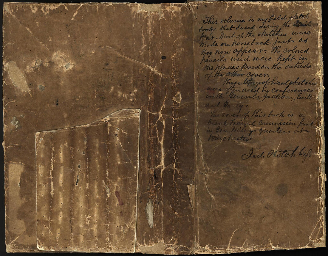 This old map of Sketch Book of Jed. Hotchkiss, Capt. & Top. Eng., Hd. Qrs., 2nd Corps, Army of N. Virginia : Virginia. (Sketch Book of Jedediah Hotchkiss, Captain and Topographical Engineer, Headquarters, 2nd Corps, Army of Northern Virginia) from 1862 w