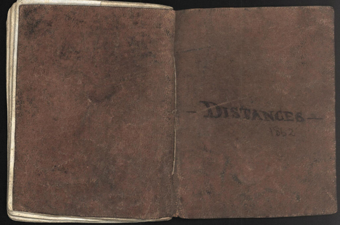 This old map of Distances, from 1862 : Virginia was created by in 1862