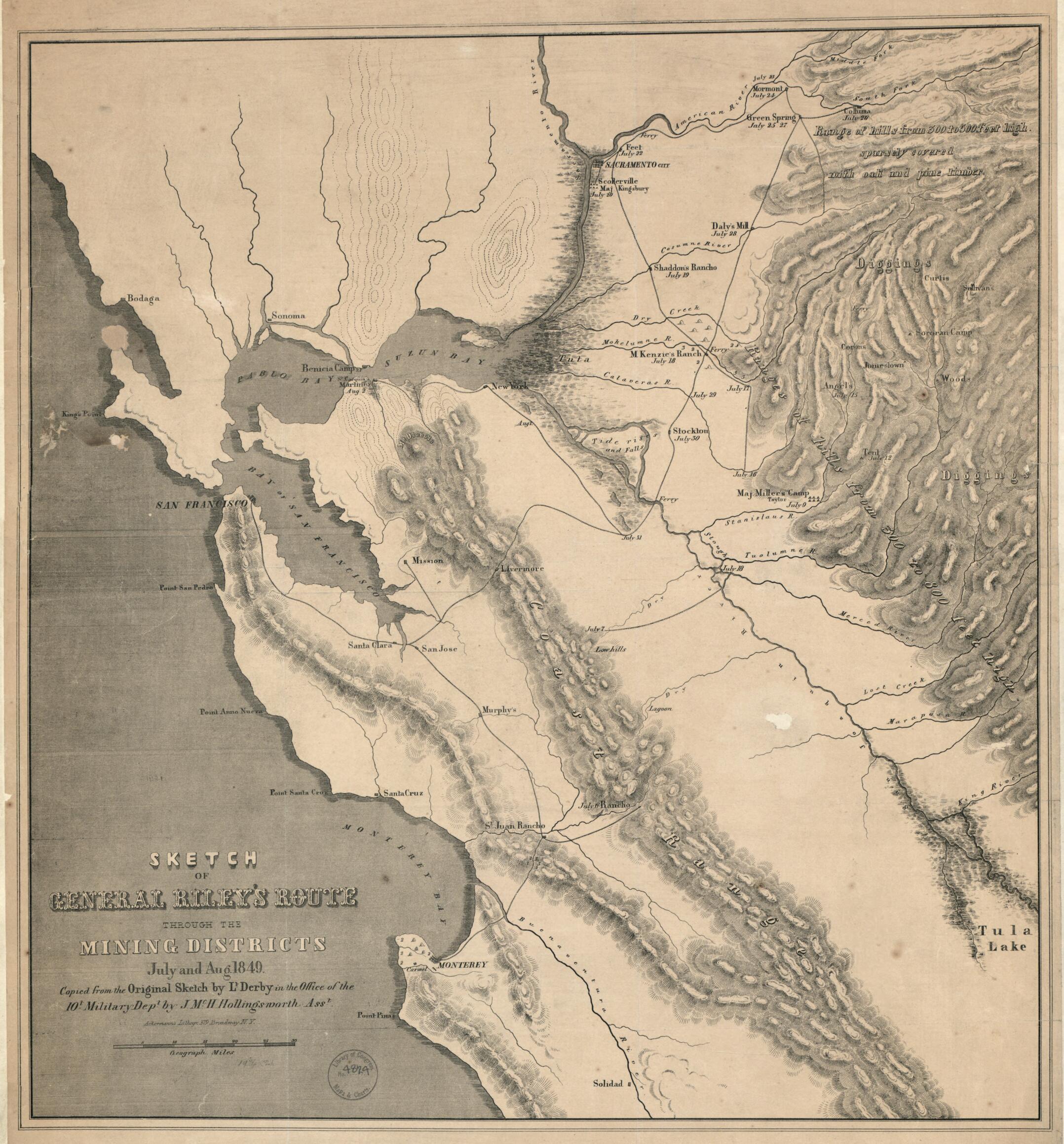 This old map of Sketch of General Riley&