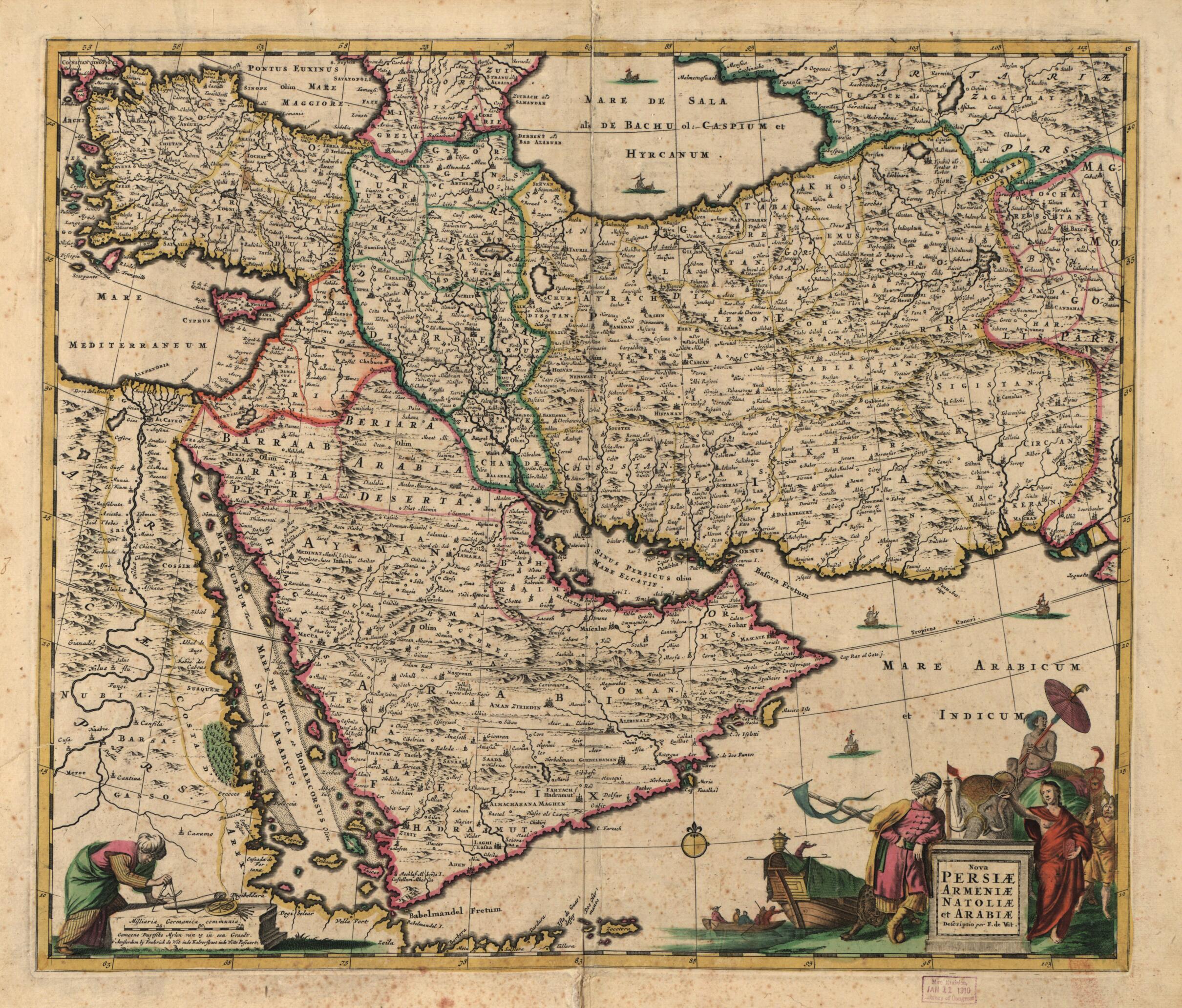 Nova Persiæ, Armeniæ, Natoliæ, Et Arabiæ (Nova Persiae, Armeniae, Natoliae, Et Arabiae) 1666 by Relic Map Company