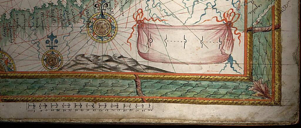 This old map of Portolan Atlas of the Mediterranean Sea and Western Europe from 1670 was created by Jean André Brémond in 1670