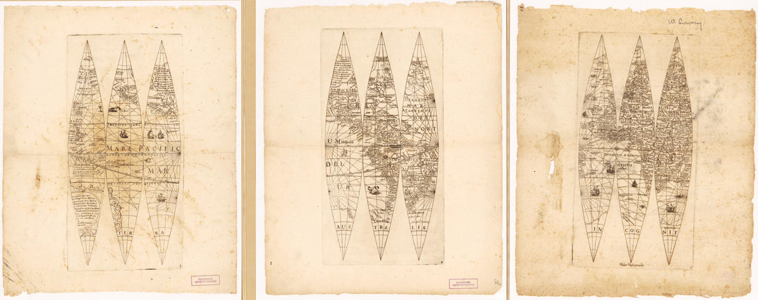 This old map of Globus Terrarum from 1612 was created by Paul Fürst, Isaac Habrecht in 1612