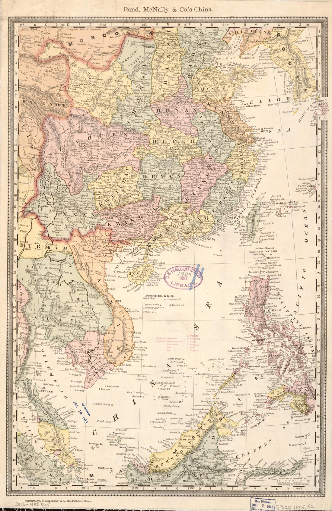 This old map of Rand McNally & Co.&