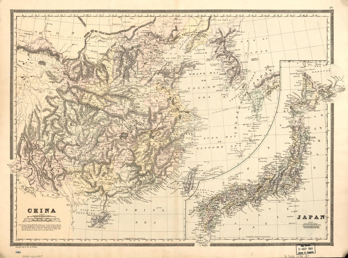 China 1894 by Relic Map Company