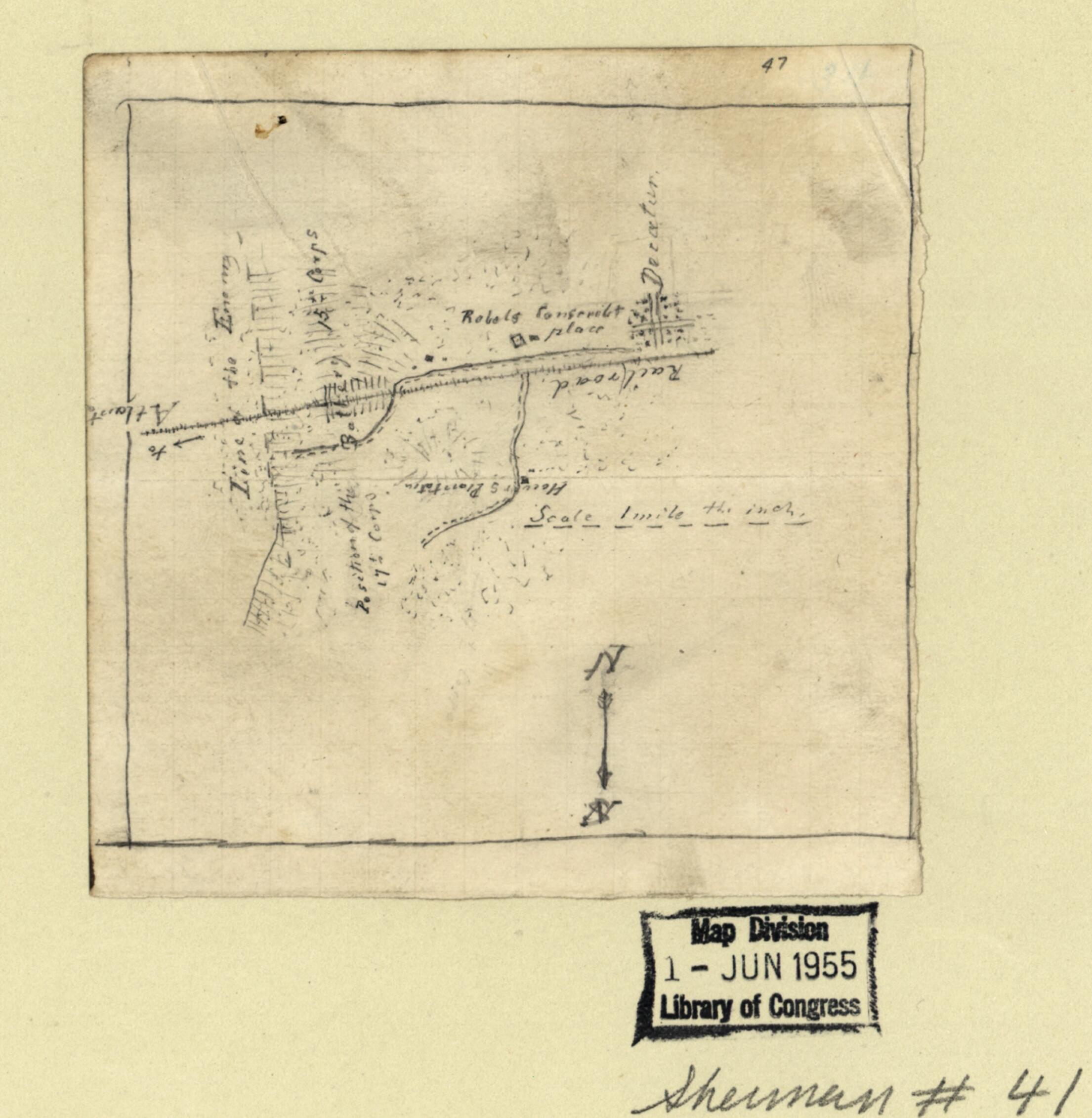 This old map of Map of the Battle of Atlanta, Georgia, July 22, from 1864 was created by in 1864