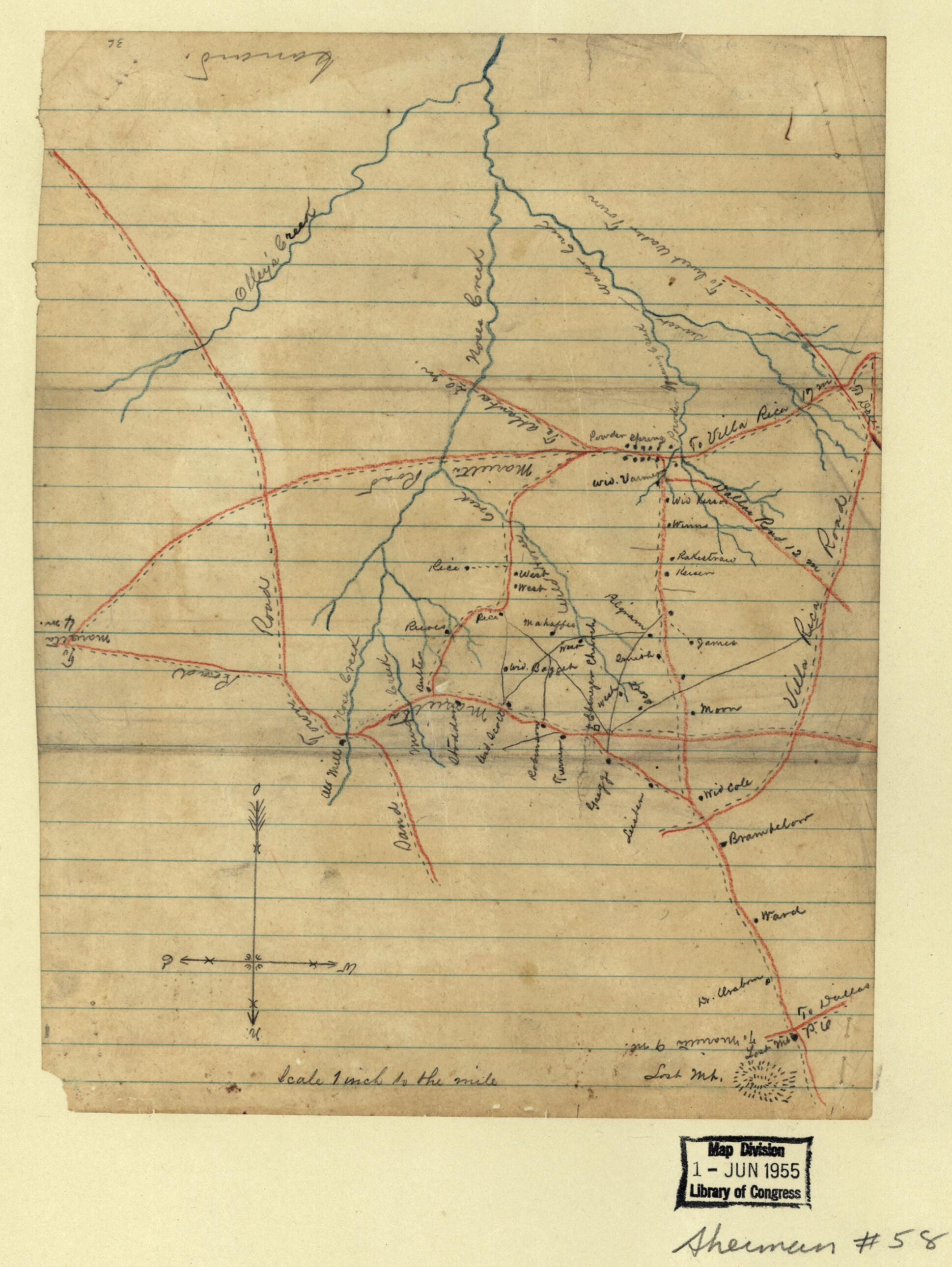 This old map of July 3, from 1864 was created by in 1864
