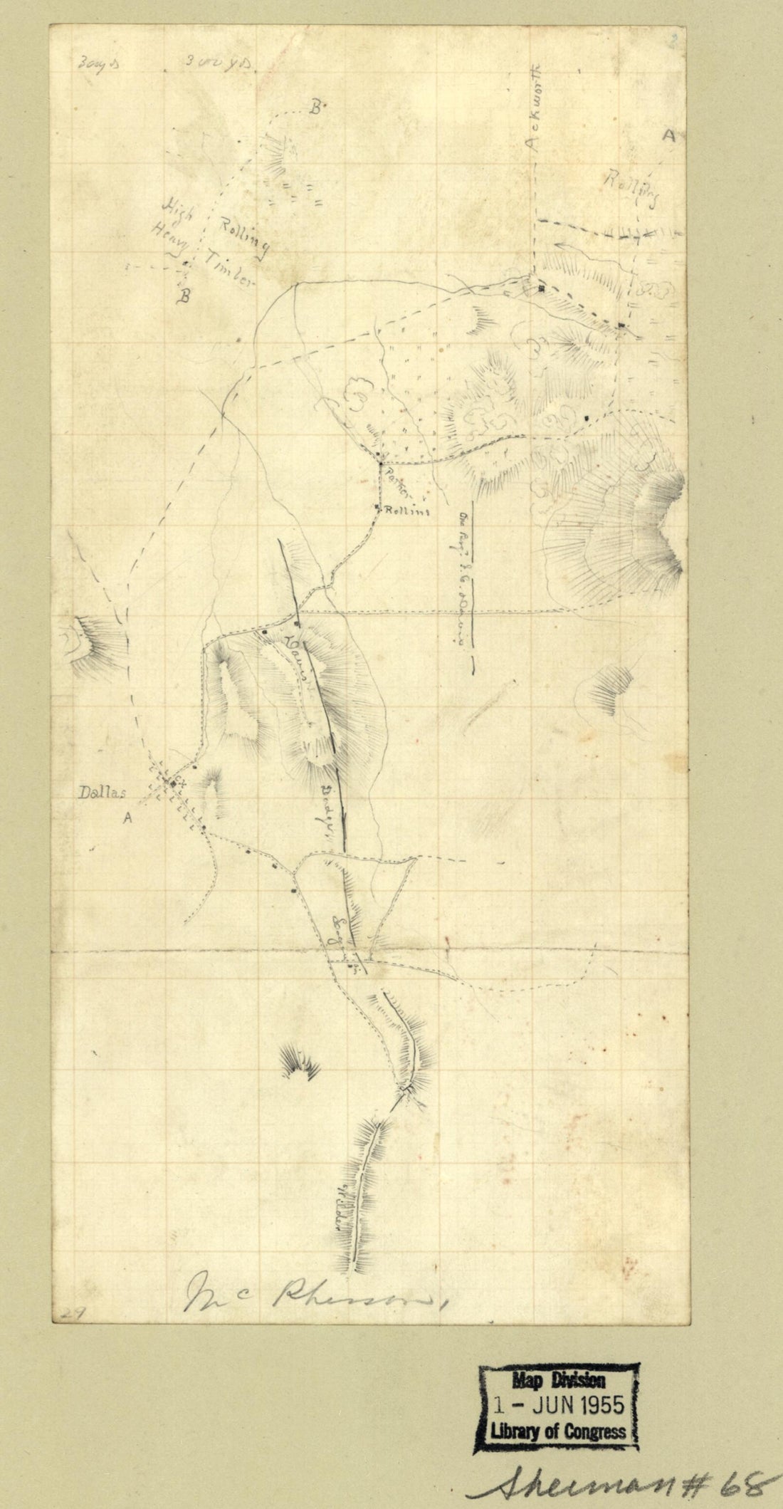 This old map of June 5, from 1864 was created by in 1864
