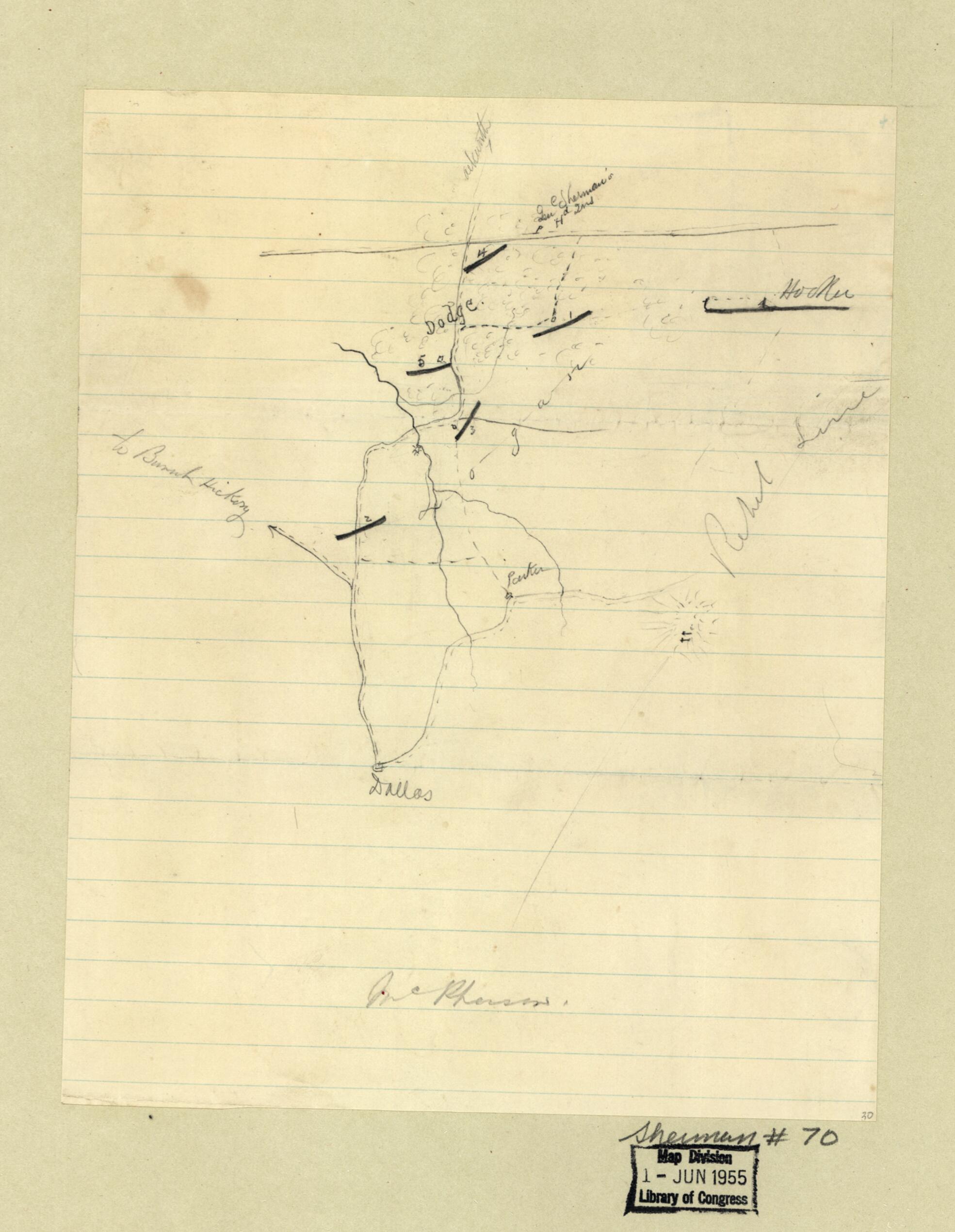 This old map of June 5, from 1864 was created by in 1864
