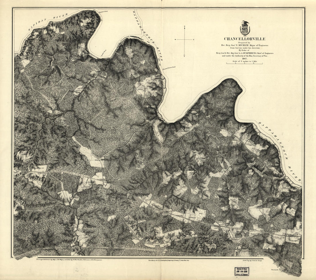 This old map of 3, from 1863 was created by N. (Nathaniel) Michler, J. E. Weyss in 1863