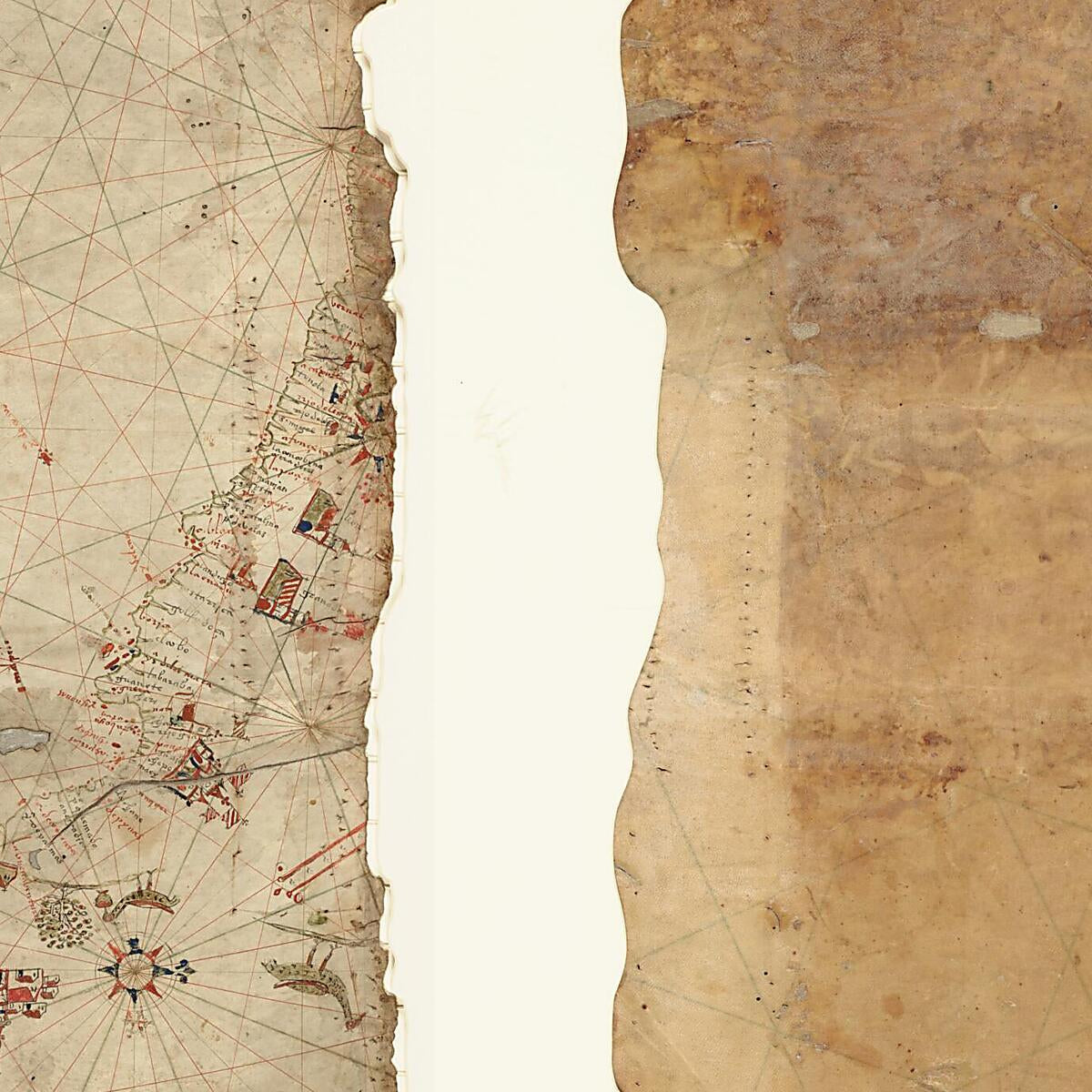 This old map of Portolan Chart of the Pacific Coast from Guatemala to Northern Peru With the Galapagos Islands from 1565 was created by  in 1565