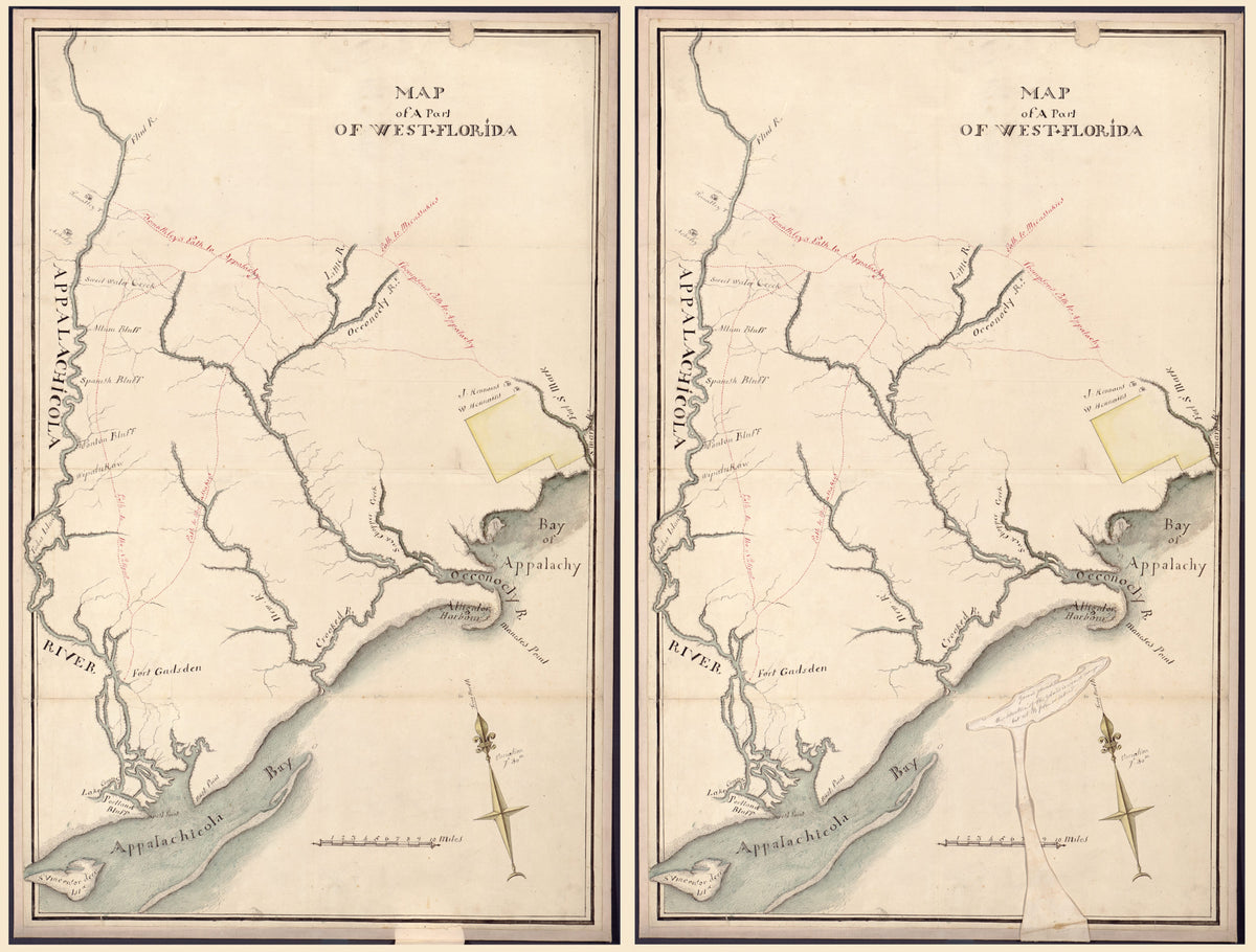 Florida in 1800 by Relic Map Company