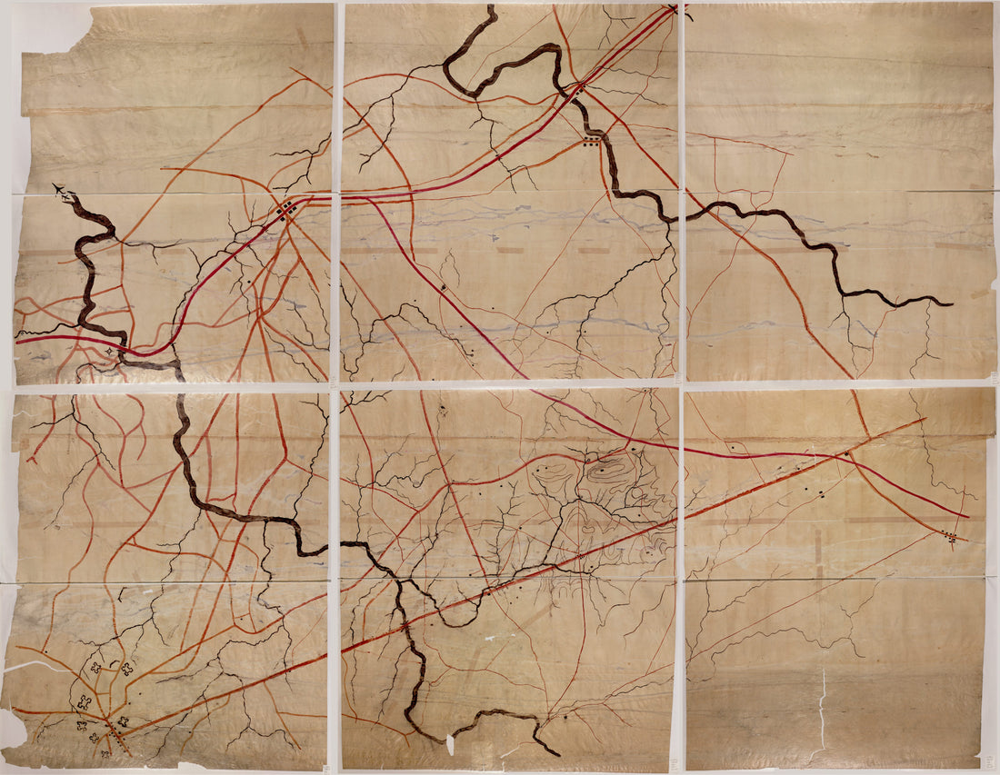 This old map of Map of the Manassas Battlefield Area In Northern Virginia from 1860 was created by Jedediah Hotchkiss in 1860