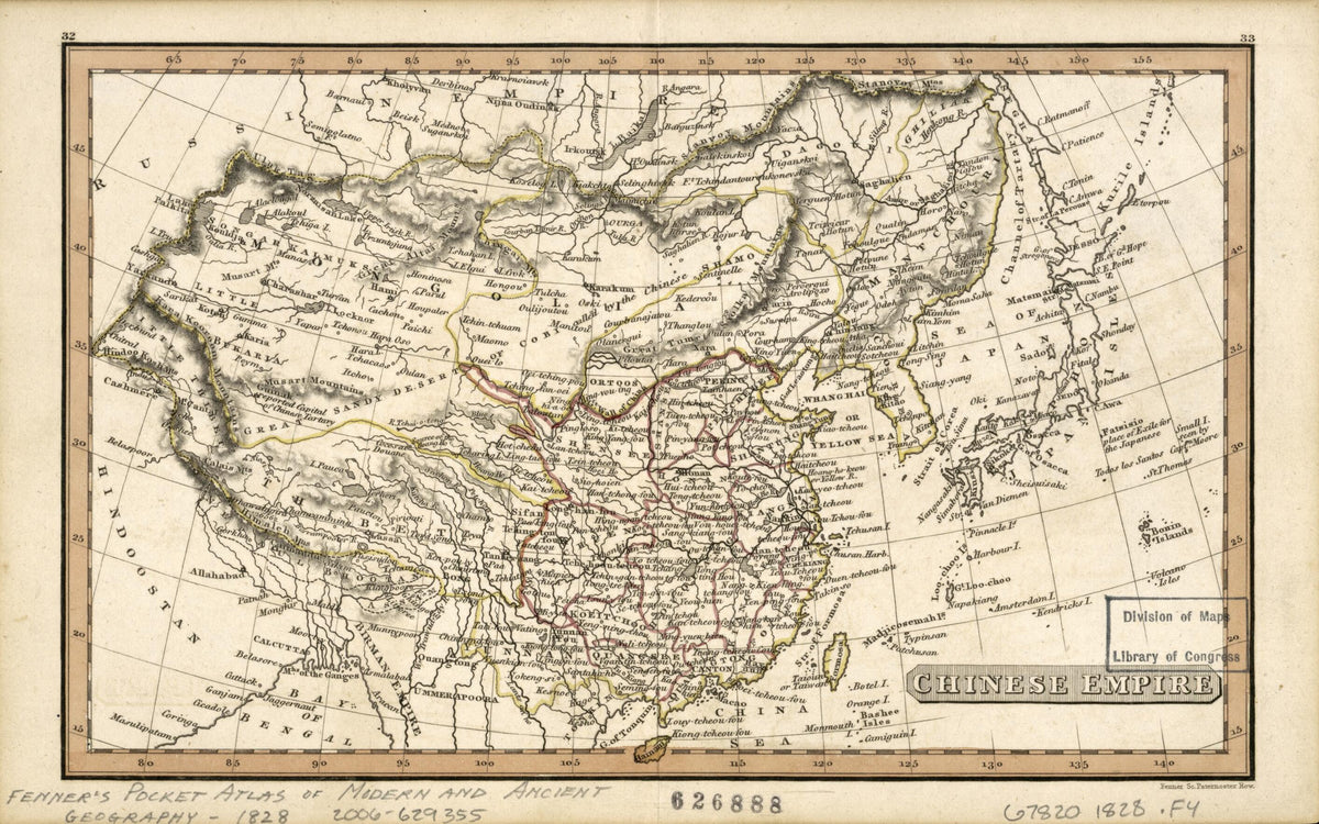Chinese Empire 1828 by Relic Map Company