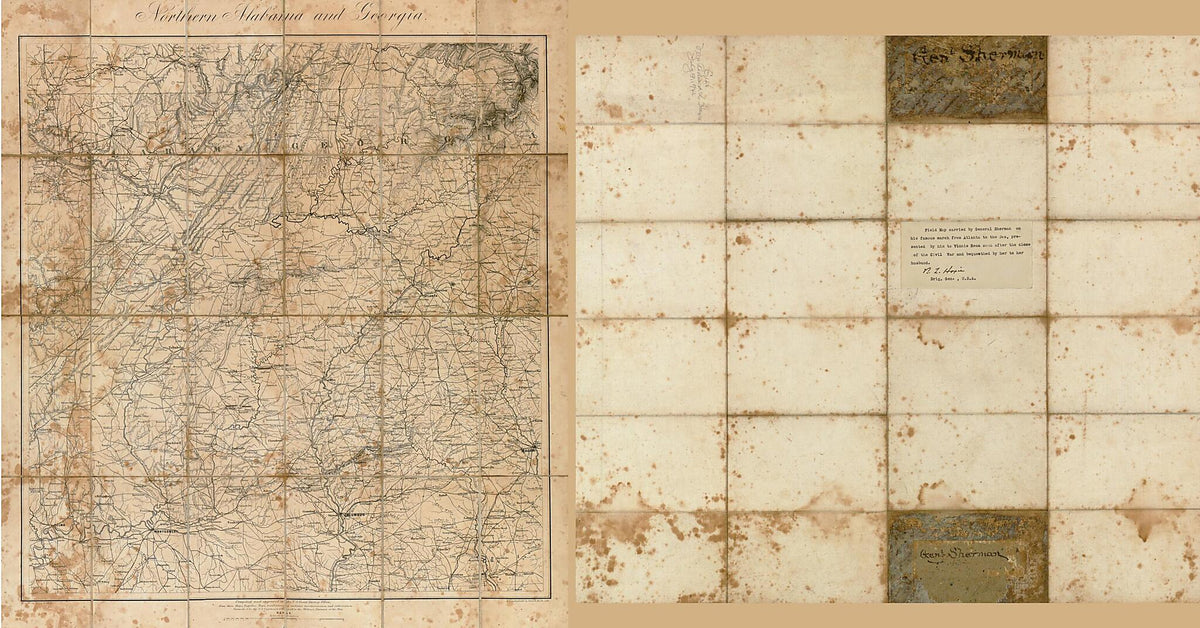 Northern Alabama and Georgia 1864 by Relic Map Company