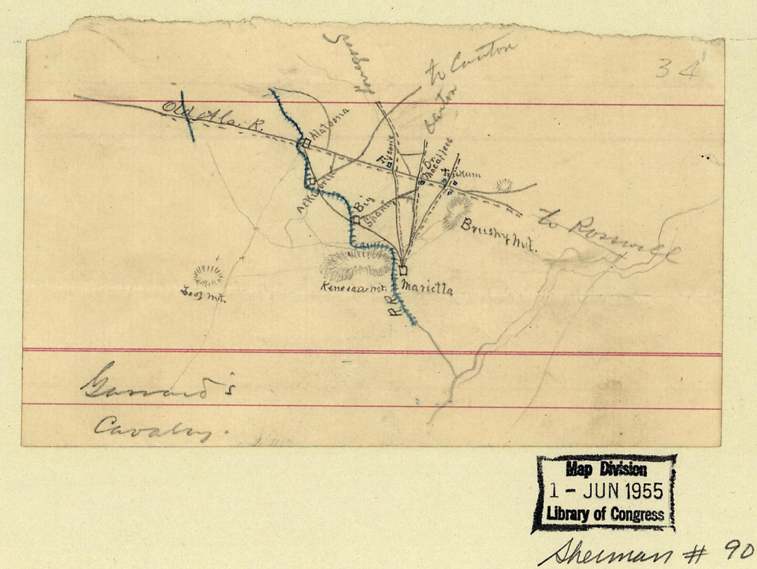 This old map of July 3, from 1864 was created by in 1864