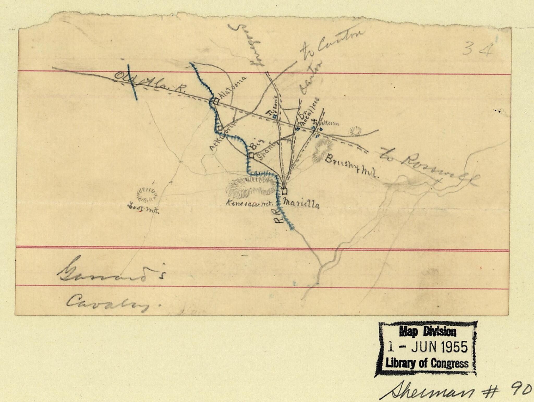 This old map of July 3, from 1864 was created by in 1864