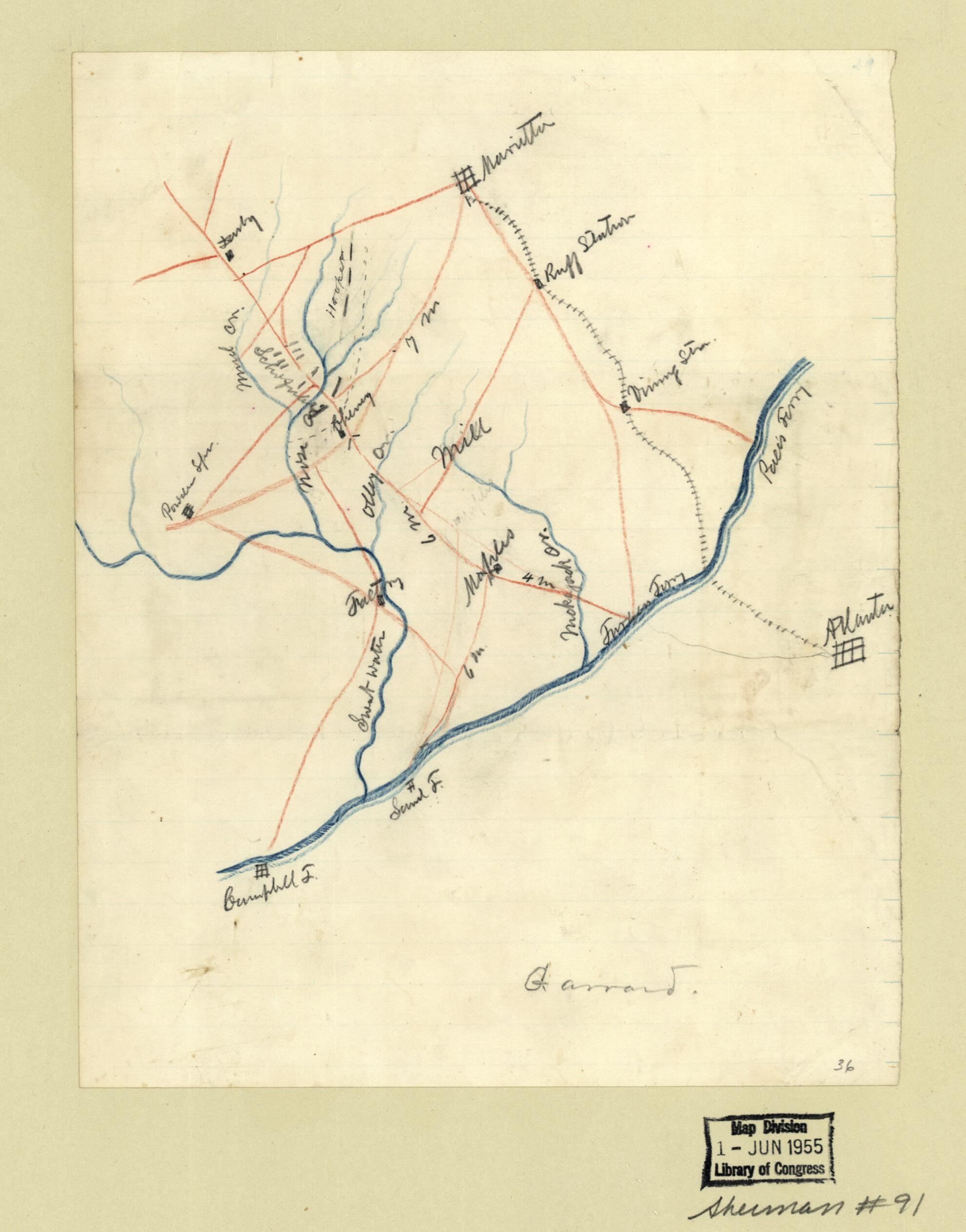 This old map of July 3, from 1864 was created by in 1864