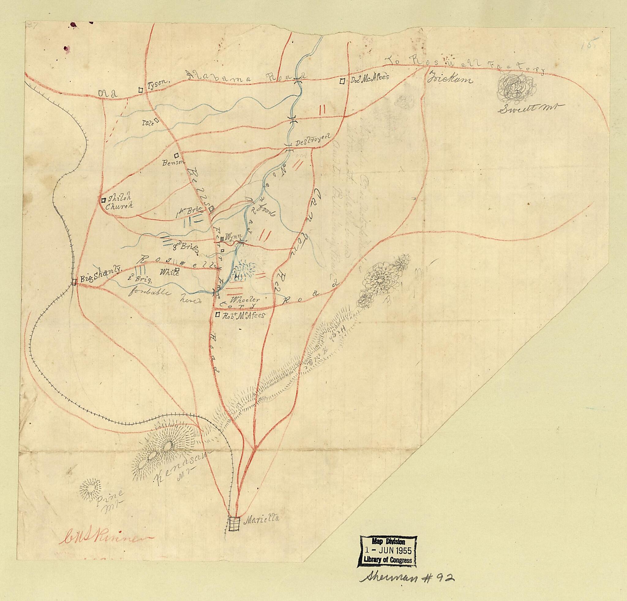 This old map of July 3, from 1864 was created by C. W. (Charles W.) Skinner in 1864