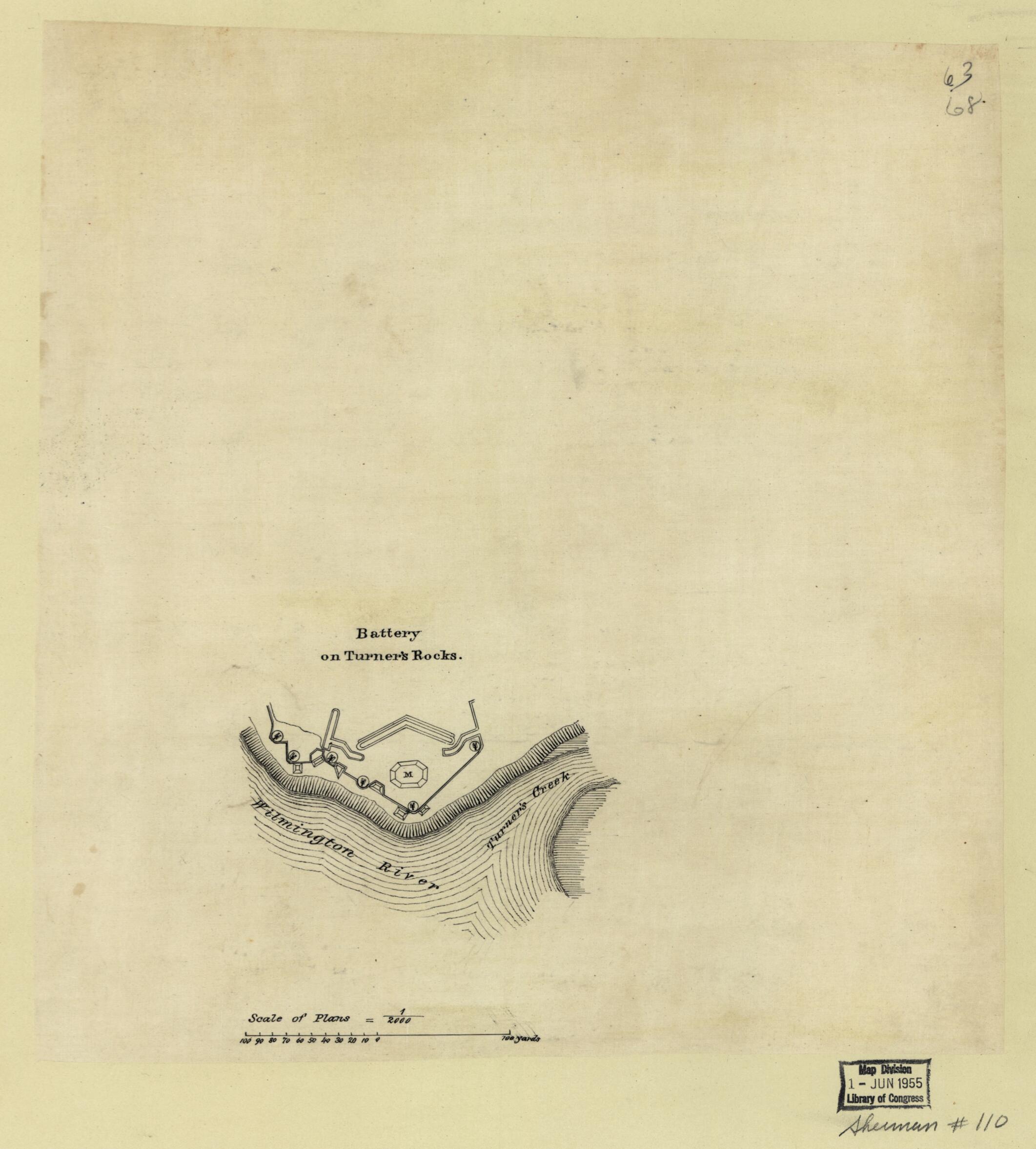 This old map of Battery On Turner&