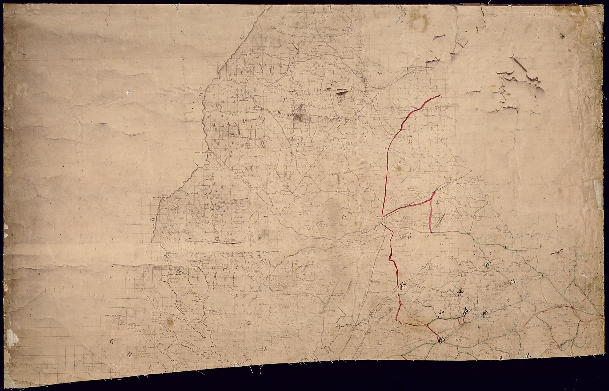 This old map of Map of a Portion of Eastern Virginia from 1864 was created by Confederate States of America. Army. Department of Northern Virginia. Chief Engineer&