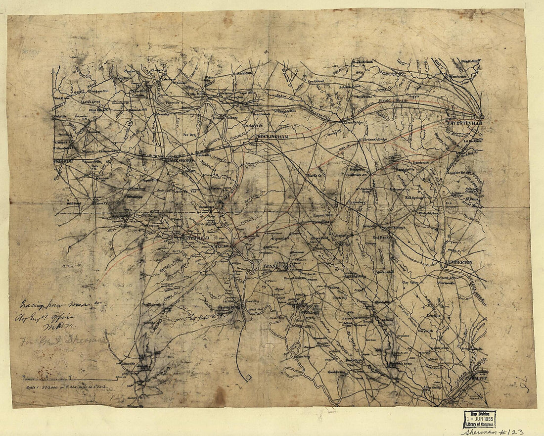 This old map of 5? from 1864 was created by in 1864