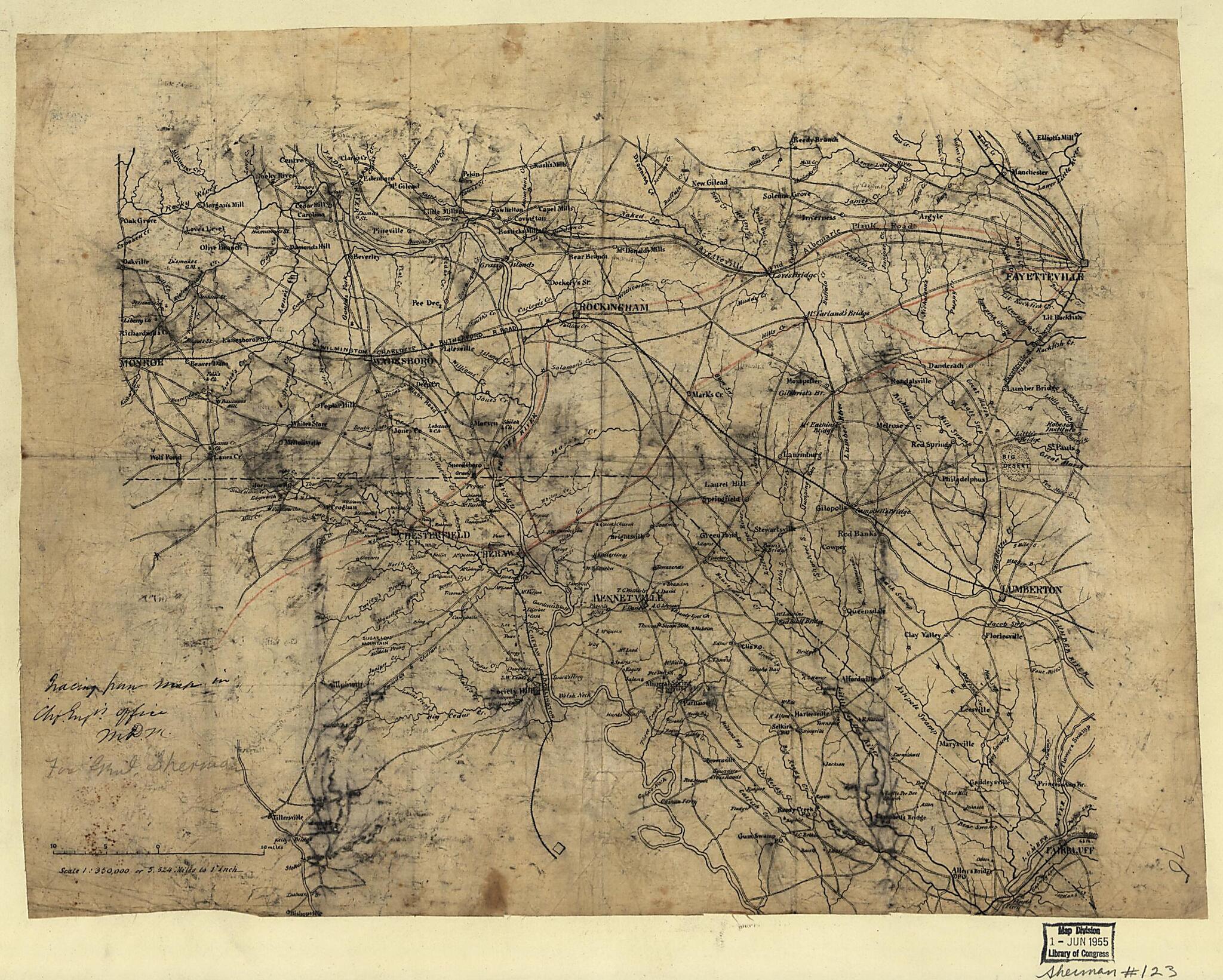 This old map of 5? from 1864 was created by in 1864