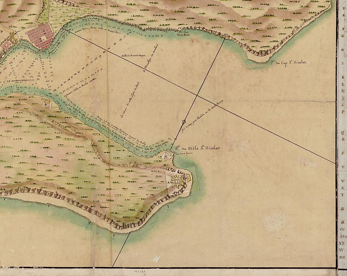 This old map of Plan Du Cap Et Mole S. Nicolas from 1803 was created by  in 1803