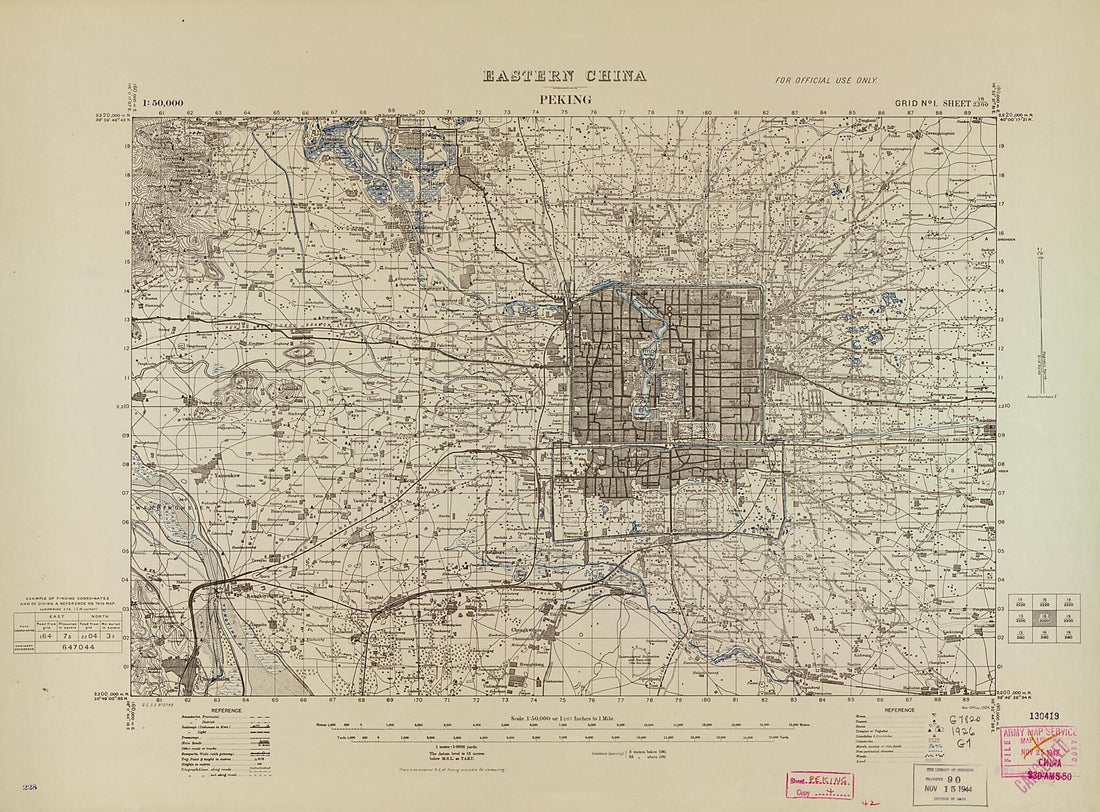 This old map of Eastern China 1:50,000 from 1927 was created by Great Britain. Ordnance Survey, Great Britain. War Office, United States. Army Map Service in 1927