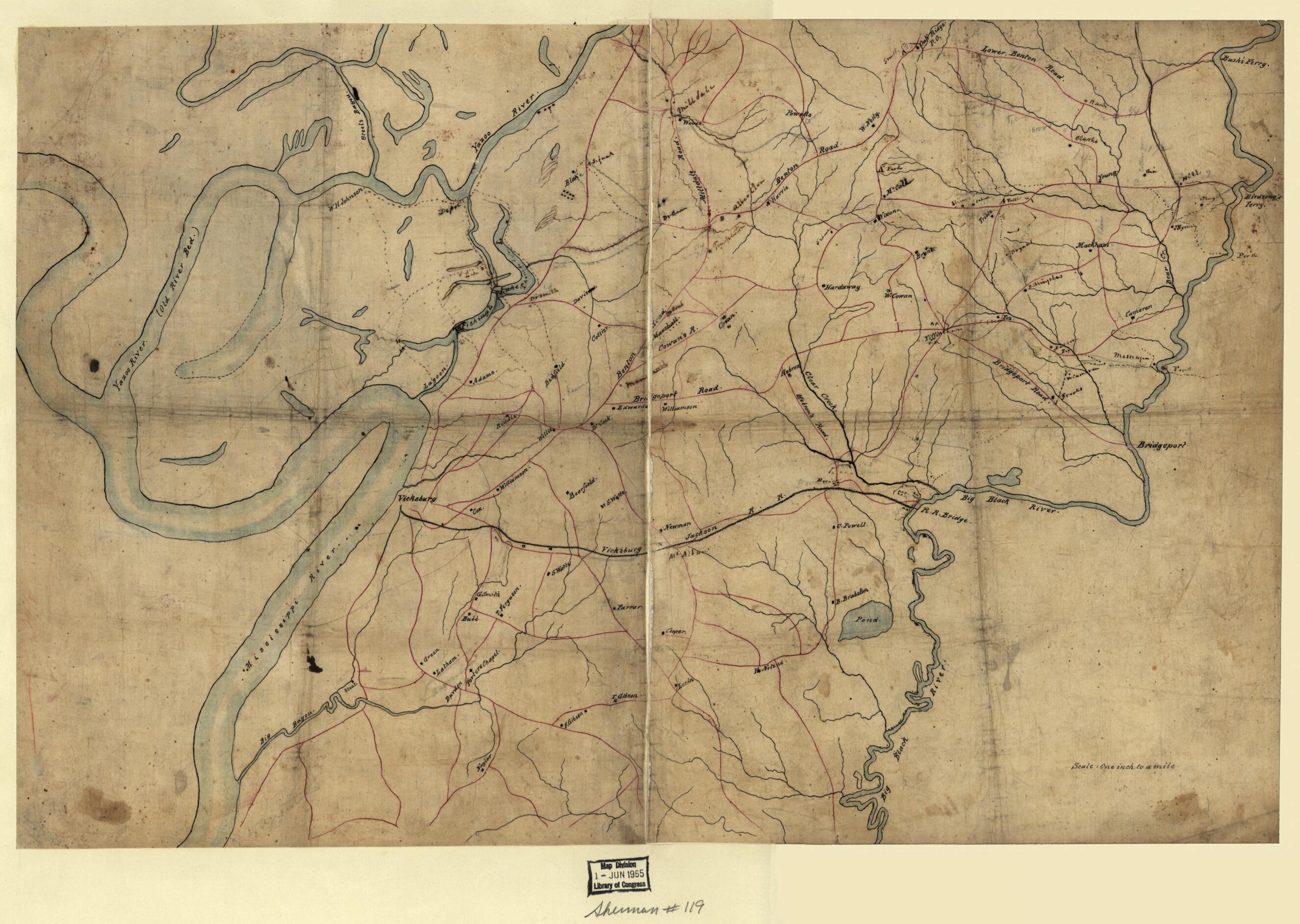This old map of Map of the Environs of Vicksburg, Mississippi, from 1863 was created by in 1863
