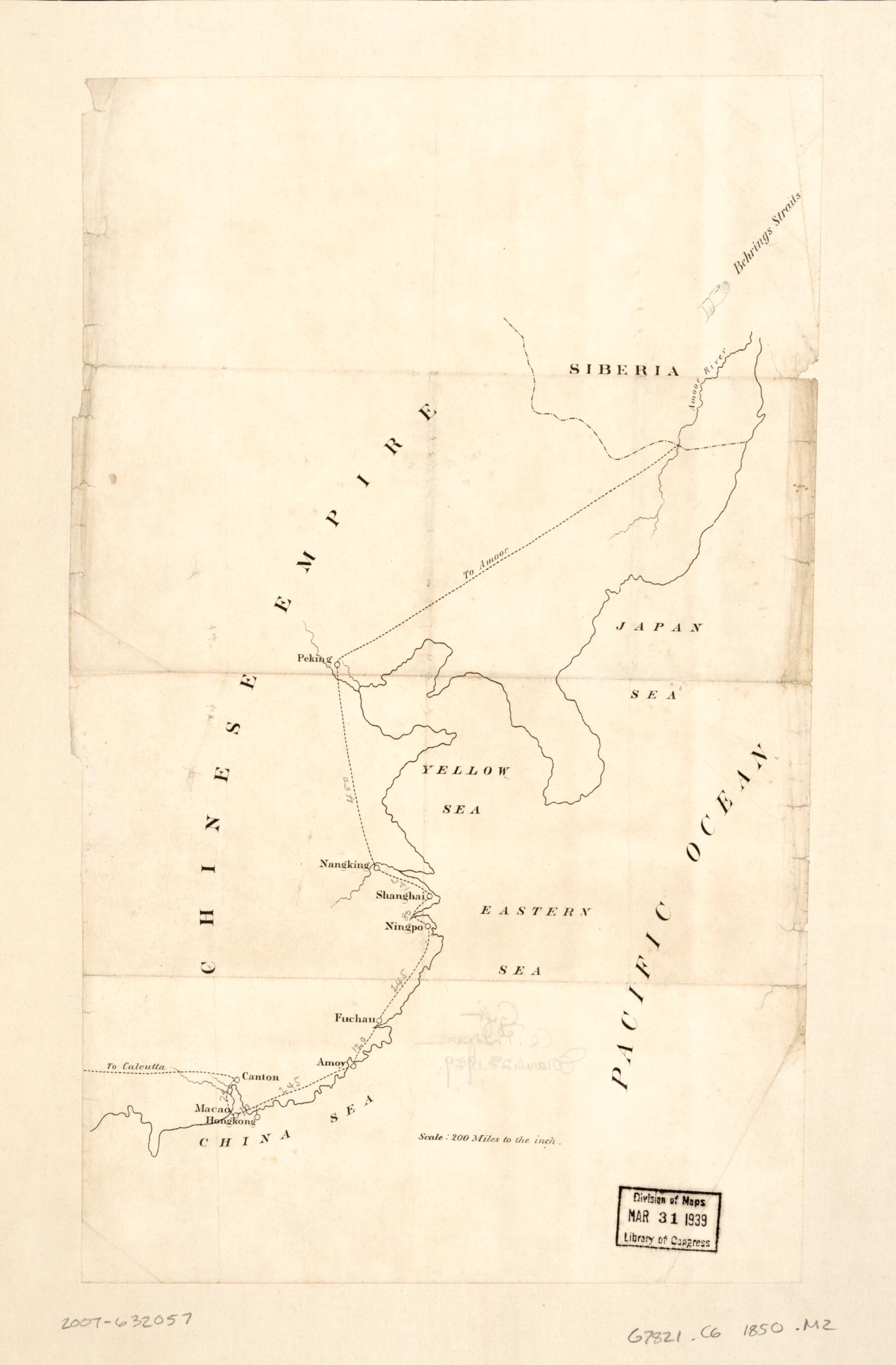 This old map of Map of the Coast of China from 1850 was created by in 1850