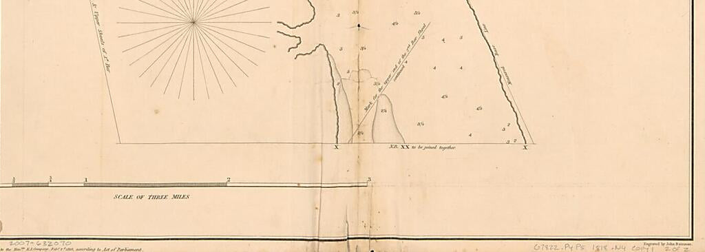 This old map of To the Honble. the Court of Directors of the United East India Company, This Survey of Canton River, from the Second Bar Creek to the Upper Part of Whampoa Reach, Is Respectfully Inscribed (This Survey of Canton River from the Second Bar