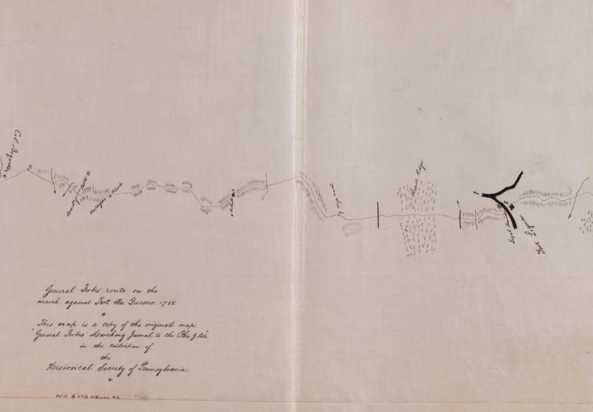 This old map of General Forbes&