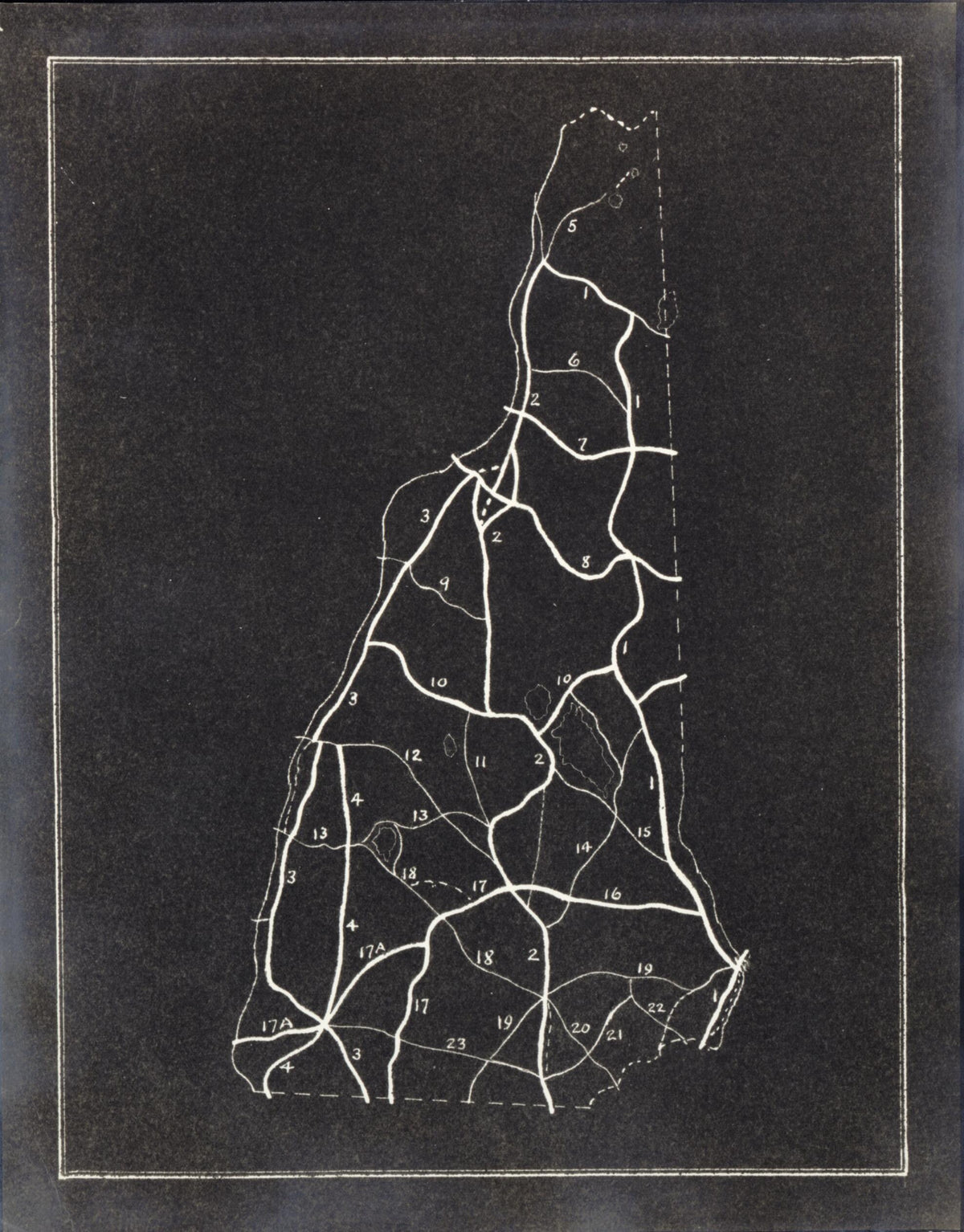 Collection of Maps Relating to Publication of New Hampshire, a Guide to the Granite State by Federal Writers&