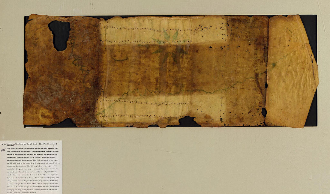 This old map of Portolan Chart of the Pacific Coast from Mexico to Northern Chile from 1500 was created by in 1500