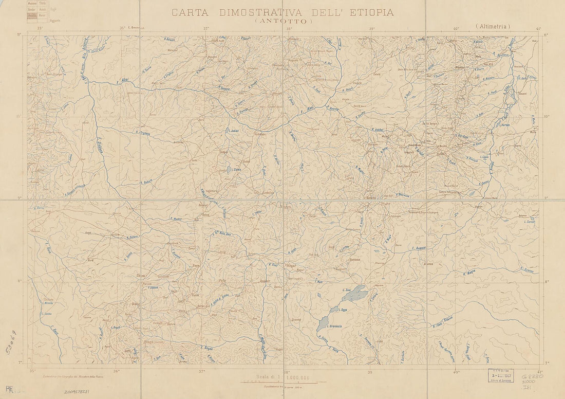 This old map of Carta Dimostrativa Dell&