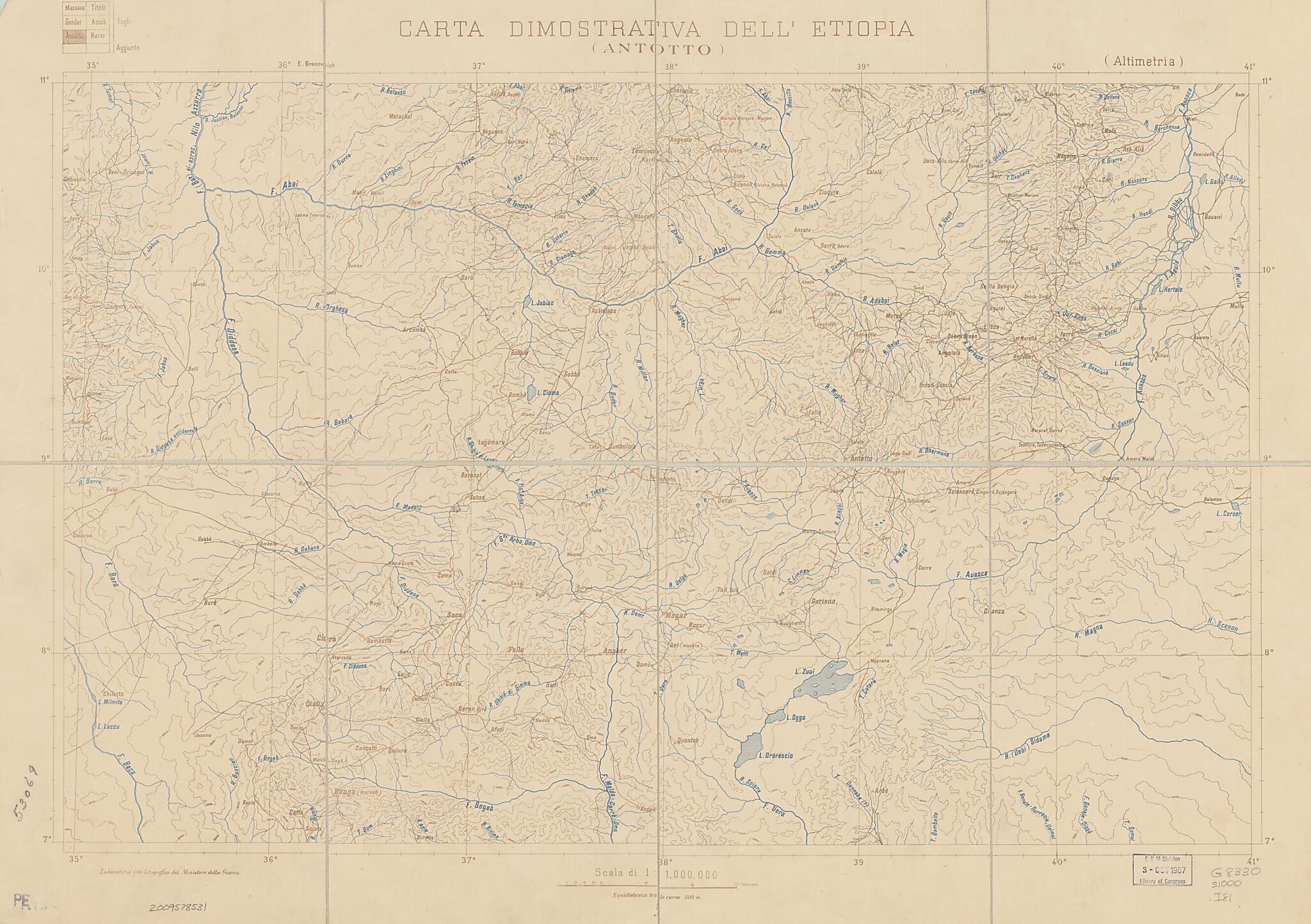 This old map of Carta Dimostrativa Dell&