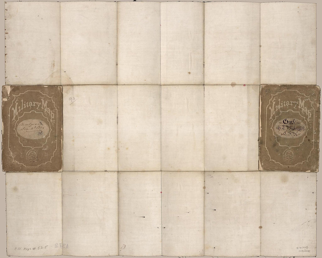 This old map of Map of the Military Division of the West : (Genl. G.T. Beauregard Comdg.) Hd. Qrs. Engrs. Office, Dept. Mississippi,Alabama &c. (Military Map :) from 1864 was created by Confederate States of America. Army. Military Division of the West,