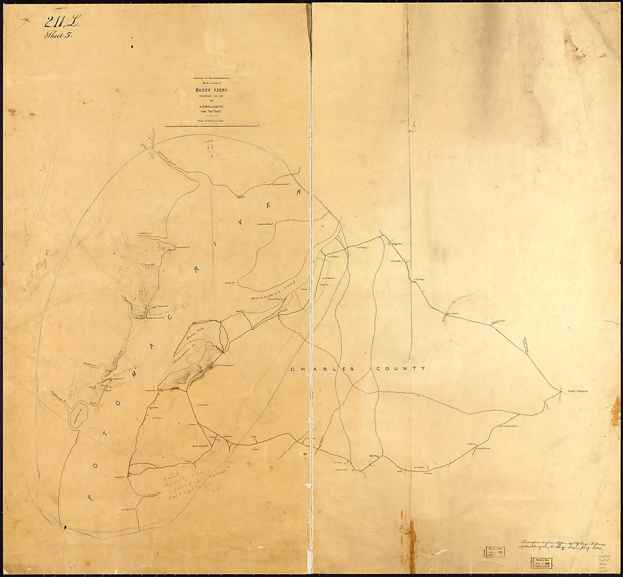This old map of Surveys & Reconnaissances In the Vicinity of Budd&
